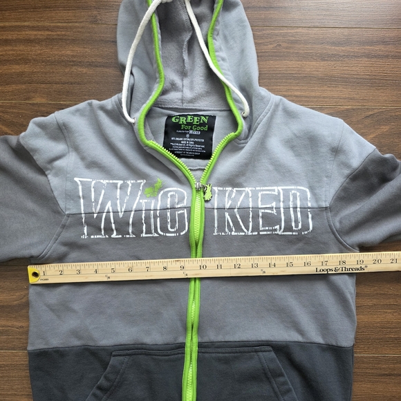 Wicked Gray and Green Men's Hoodie - Picture 5 of 7
